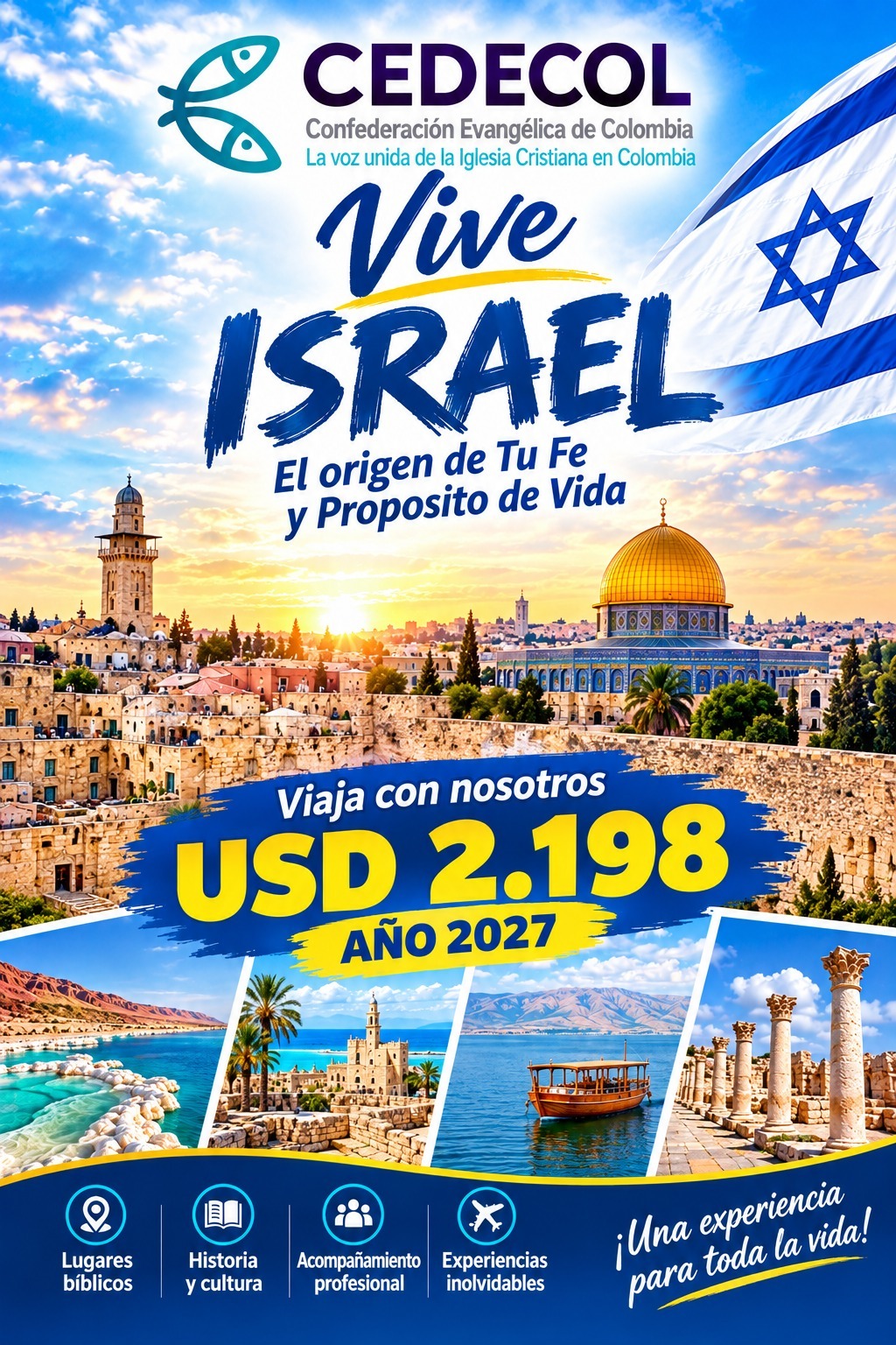 Invitación oficial de CEDECOL para viajar a Israel en 2027
